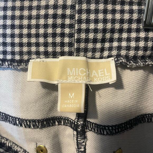 Michael Kors pull on legging size Medium Gingham blue/white - Picture 4 of 10